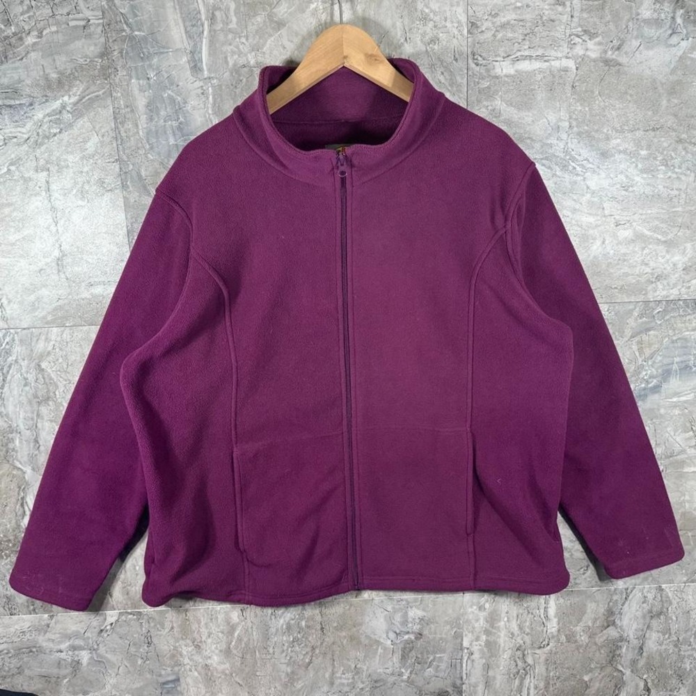 Bass Pro Shops purple fleece jacket Woman's Size XXL